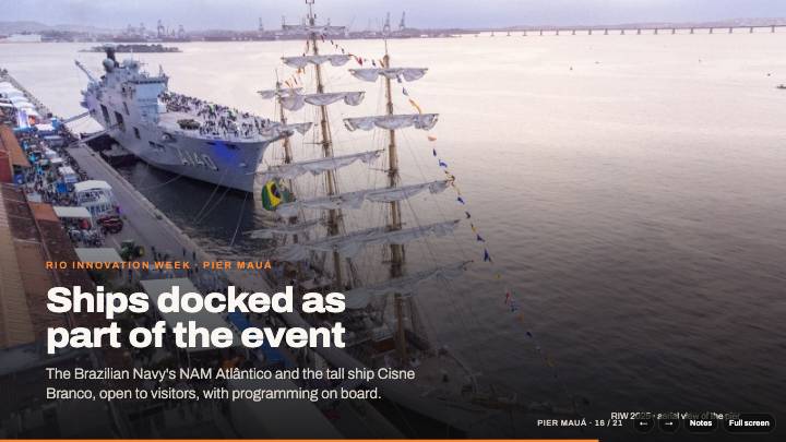 Slide 16: Ships docked as part of the event